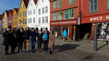 Student group in Bergen, Norway.