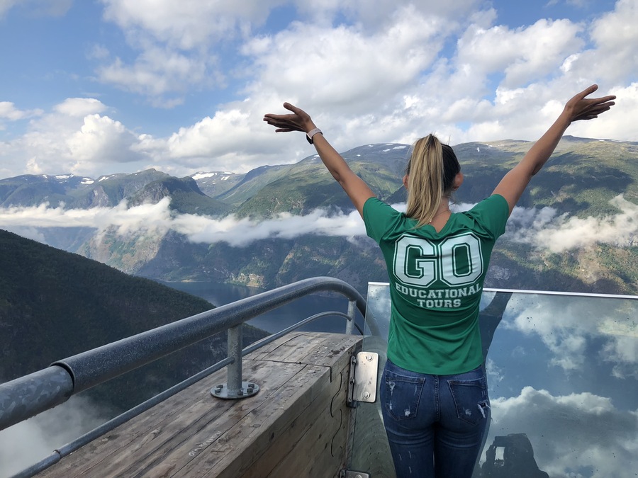 Student on a high school trip to Norway