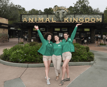 GO Leaders at Animal Kingdom entrance. 