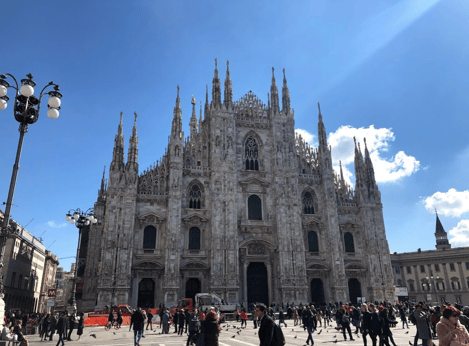 Duomo di Milano in Milan, Italy. 