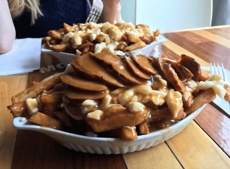 Poutine in Montreal, Canada.