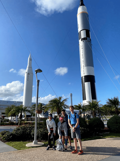 Students at Kennedy Space Center. 