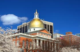 Massachusetts State House which is located in the Beacon Hill neighborhood of Boston is the state capitol and house of government of Massachusetts.