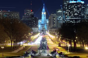 Philadelphia City Hall building.