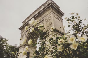 Washington Square Arch by NYU.