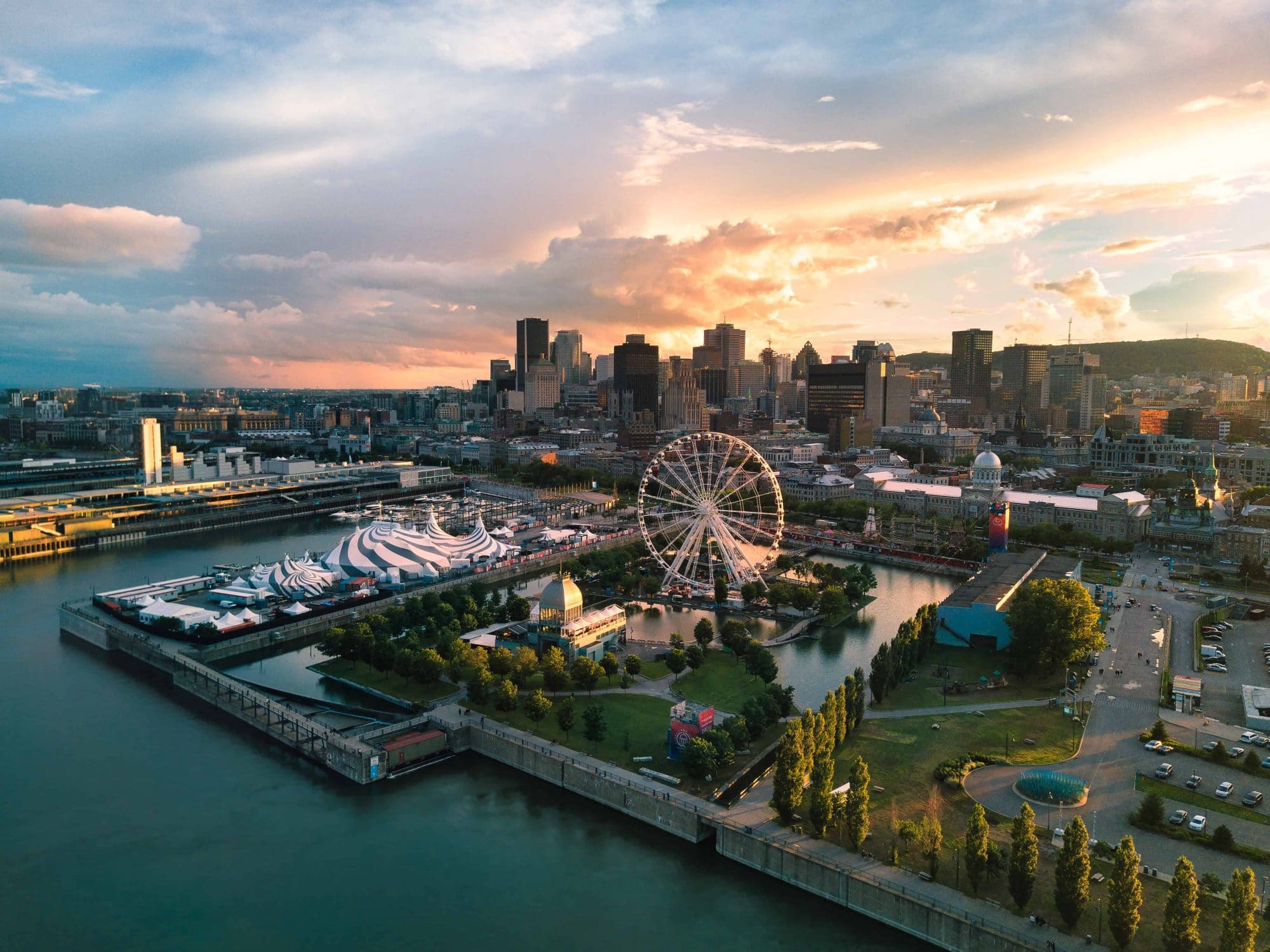 Montreal aerial view