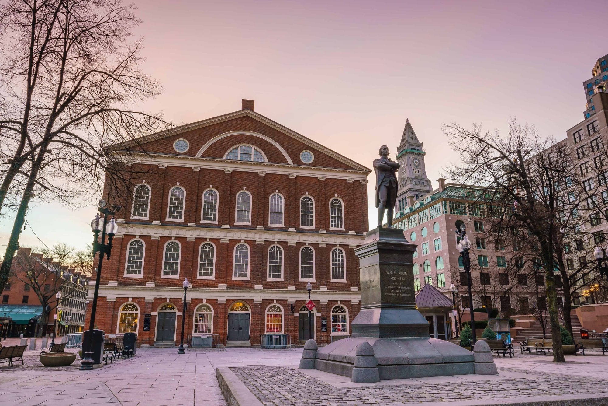 Faneuil Hall and the Boston skyline
