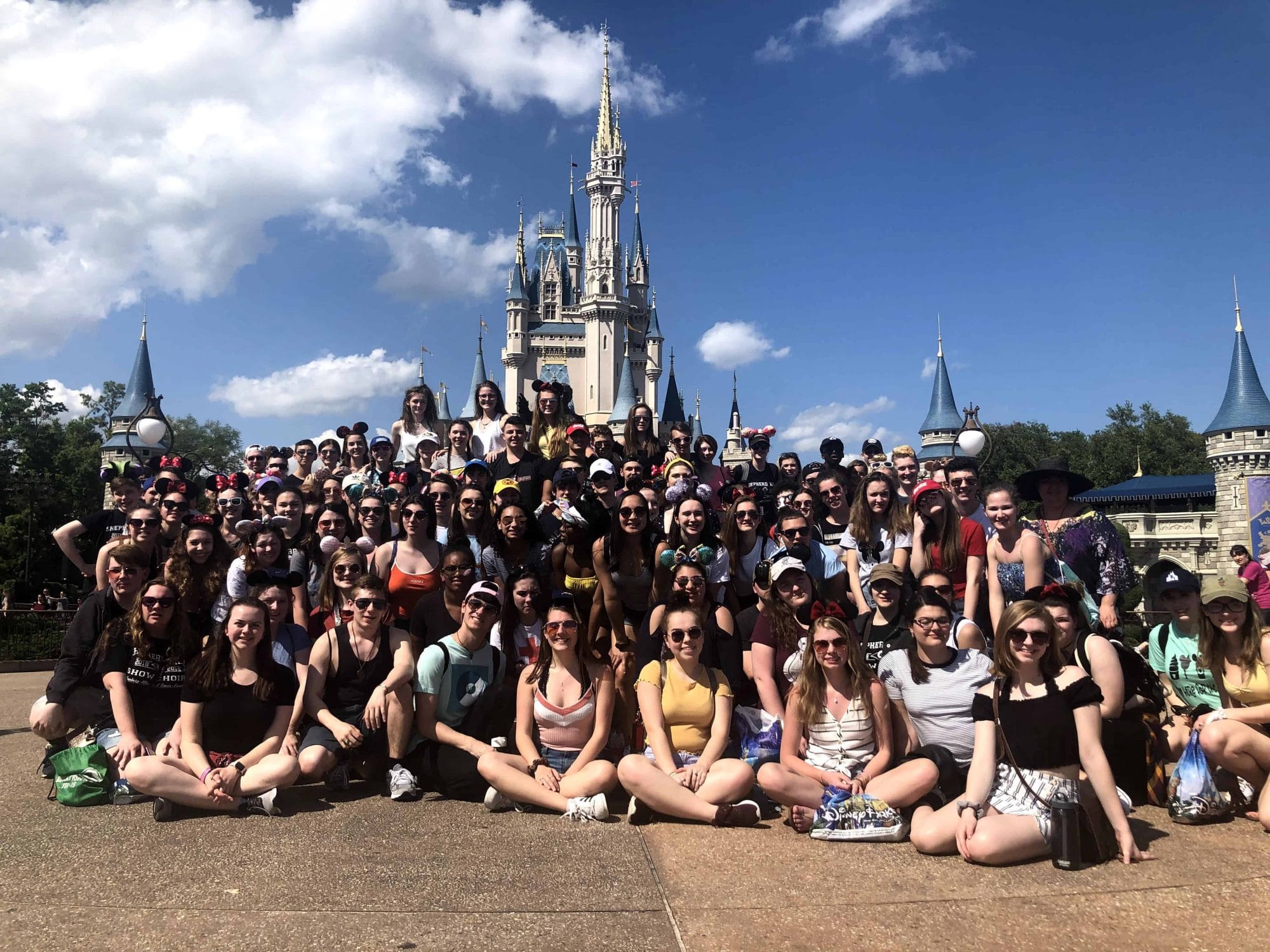 Student class trip at Walt Disney World