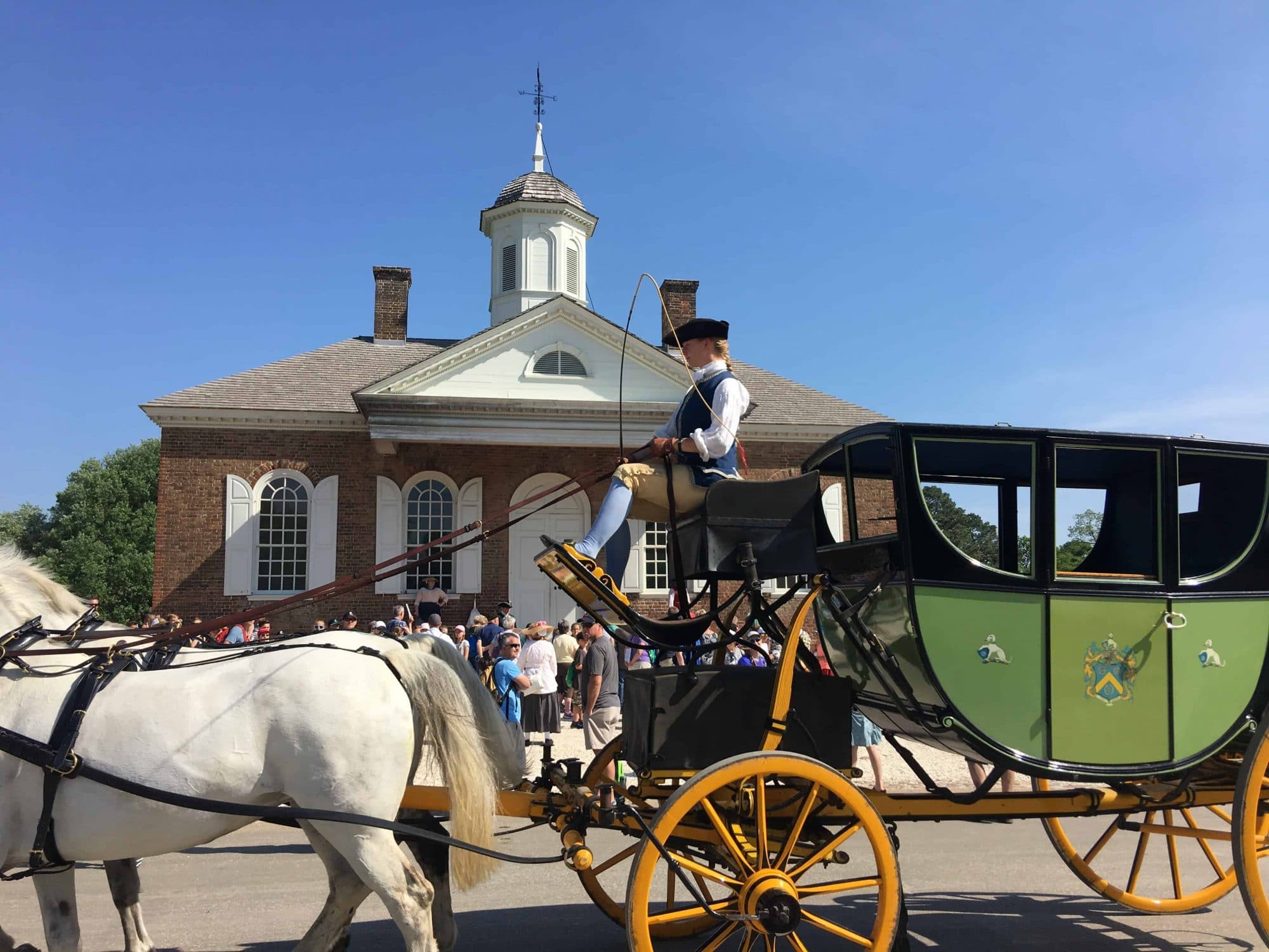 Ride the coaches at Colonial Williamsburg