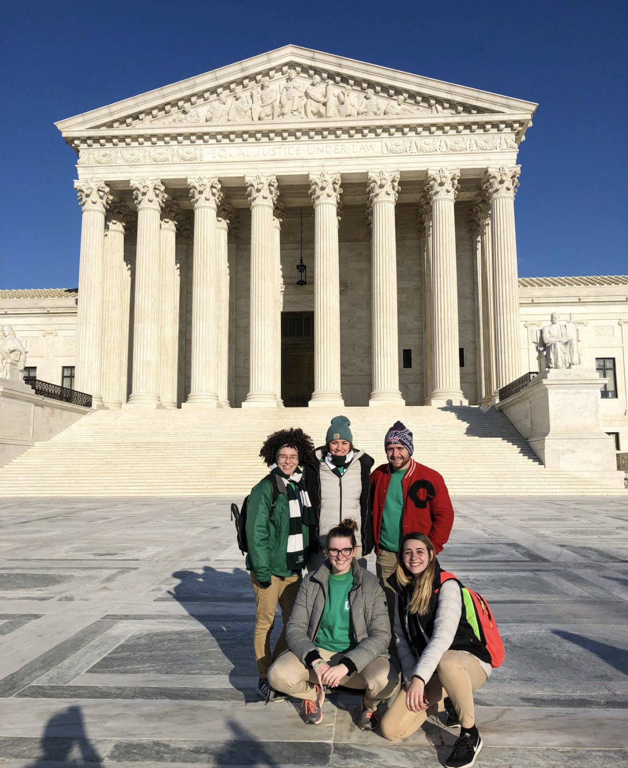 GO Leaders outside of the Supreme Court building.