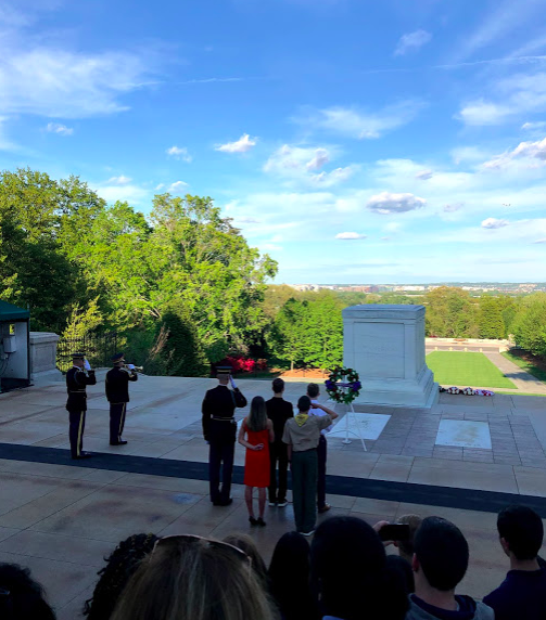 Wreath Laying at the Tomb Of The Unkown Solider in Washington, D.C. with GO Educational Tours