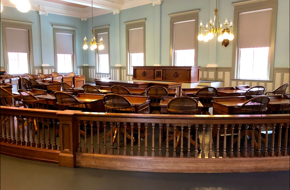 Inside the old Florida State Capitol building. 