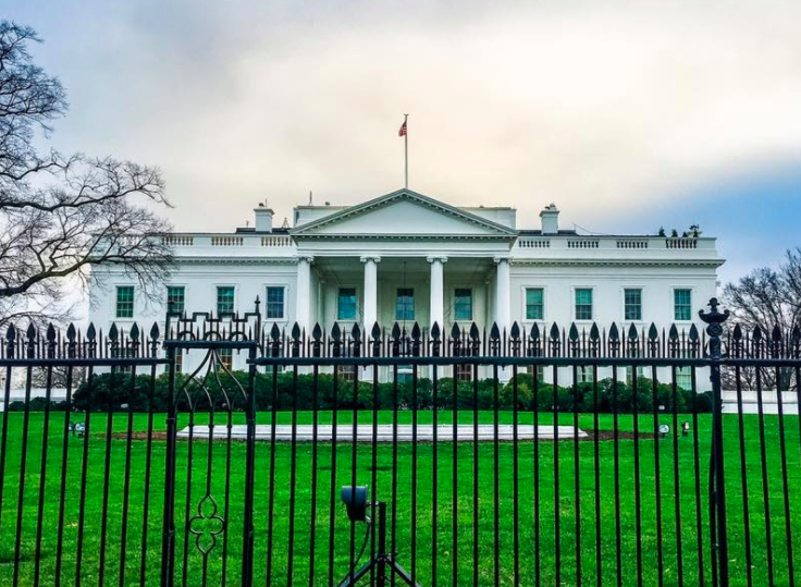 The White House during the day. 