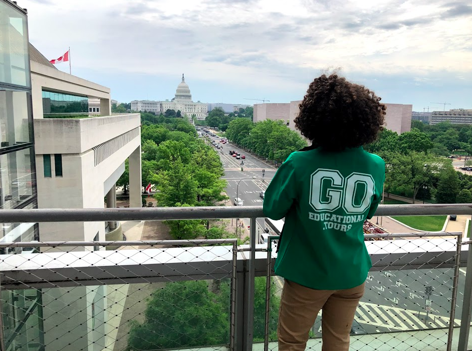 GO Leader with the Capitol Building in Washington, D.C.