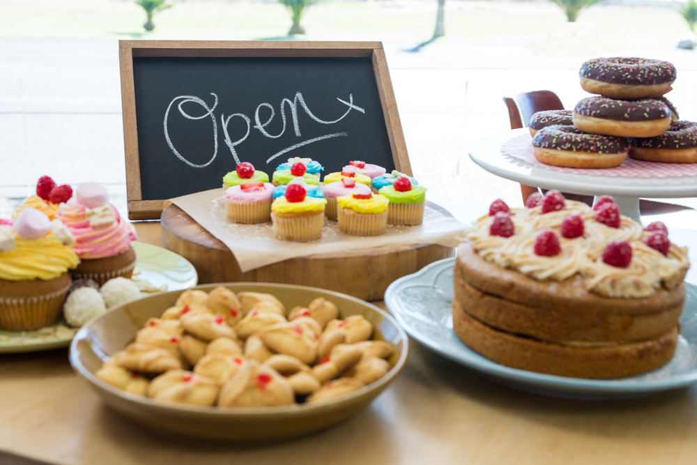 Fundraising bake sale for school trips. 