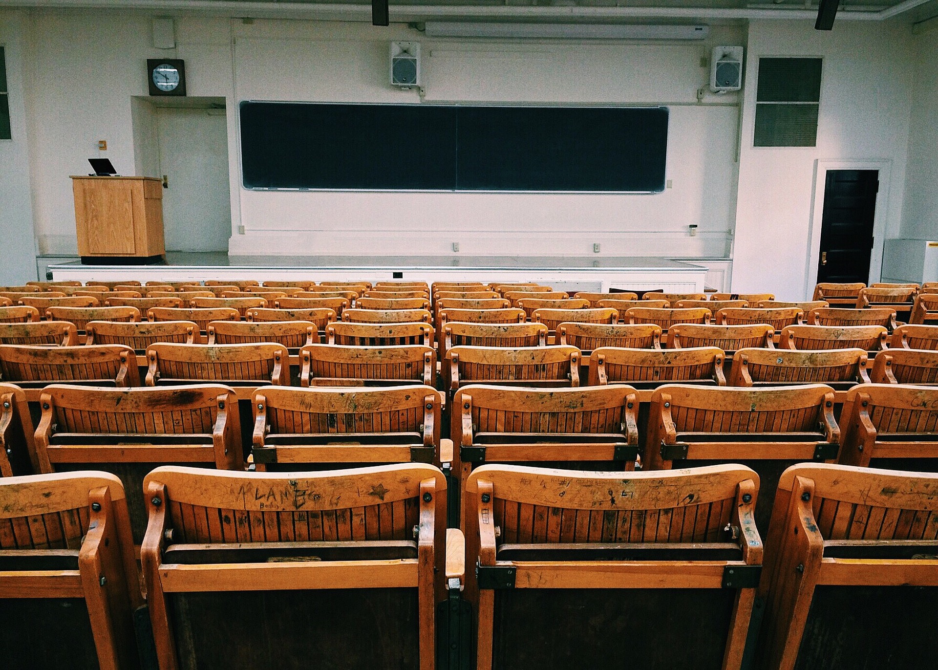 Empty classroom