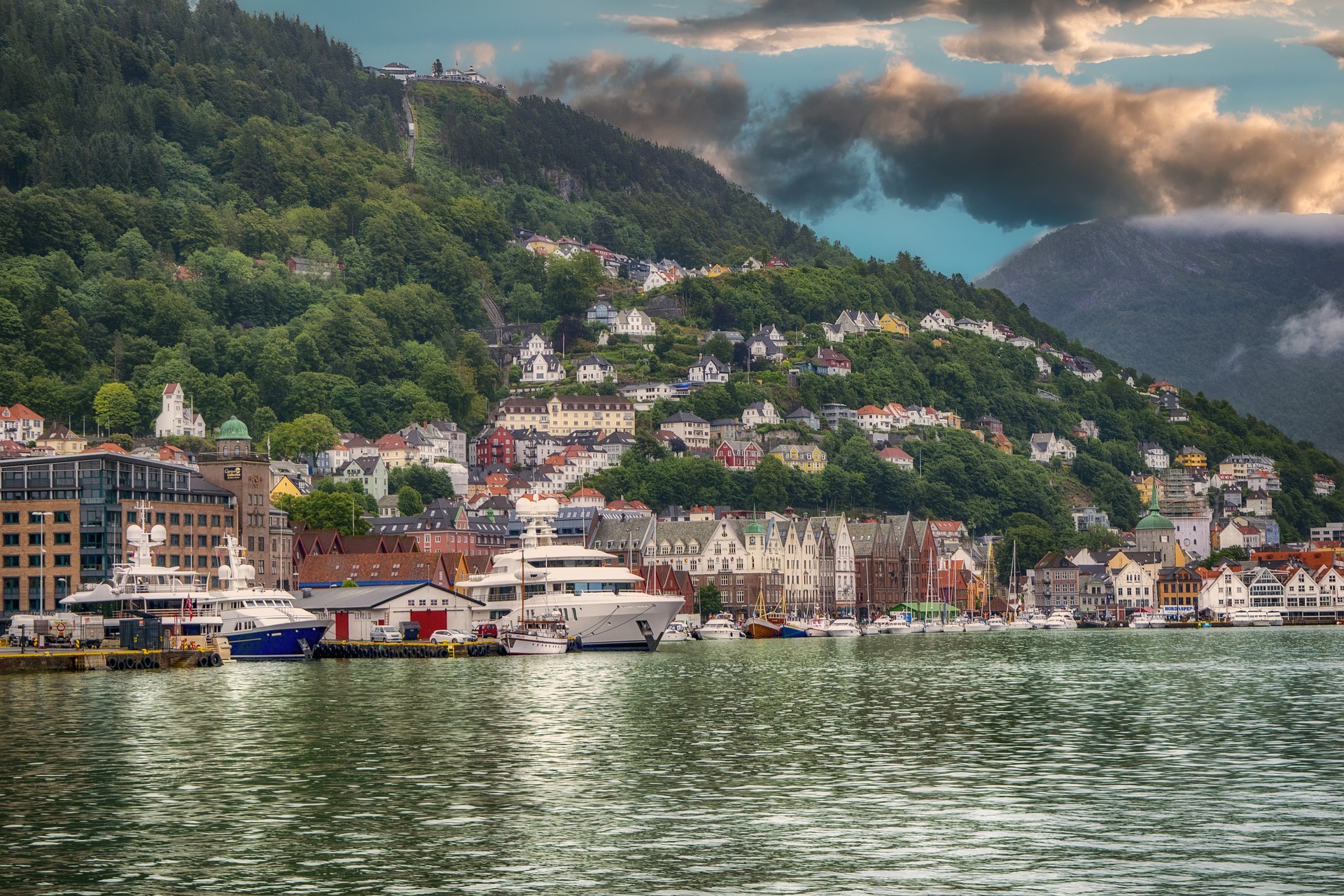 The harbor in Bergen, Norway