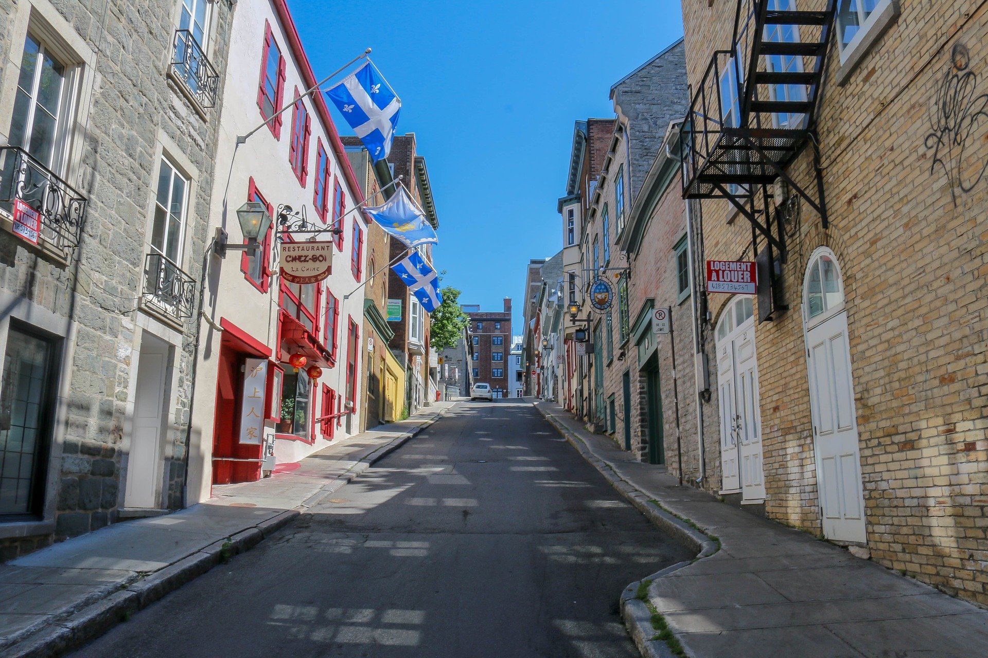 streets of Upper-Town in Quebec City